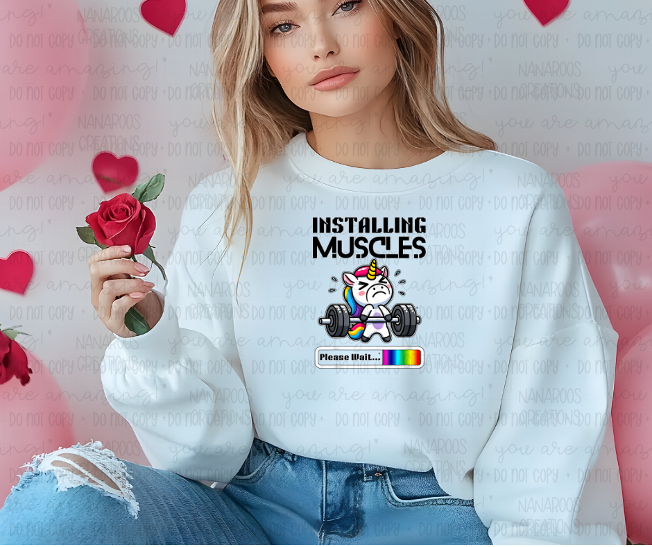 Installing Muscles Sweatshirt