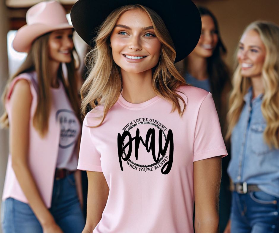 Pray More Faith Tee