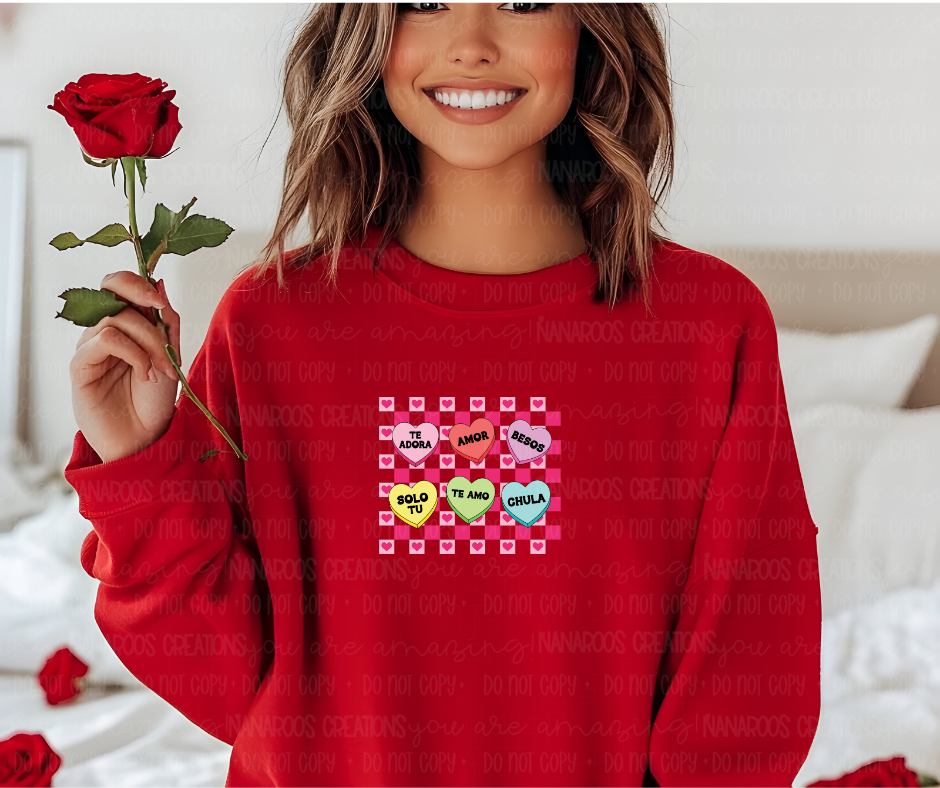Candy Hearts sweatshirt