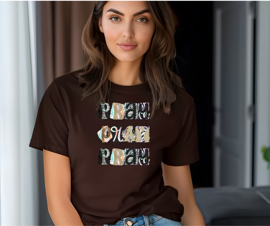 Pray Praise Pray Faith Tee