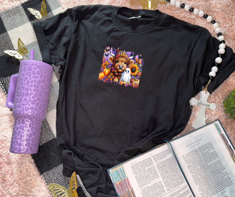 Fall Highland Cow T-shirt