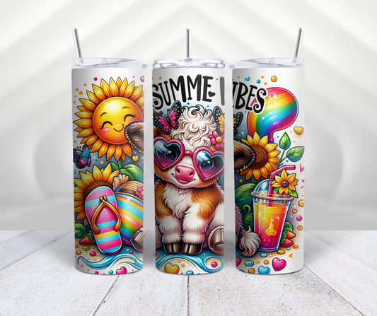 summer cow tumbler