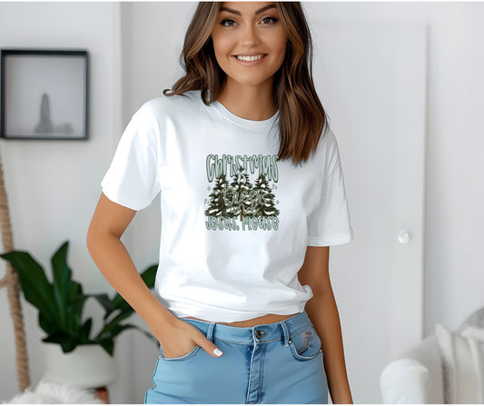 Christmas Trees and Jesus Shirt – Christian Christmas Tee / Holiday Sweatshirt