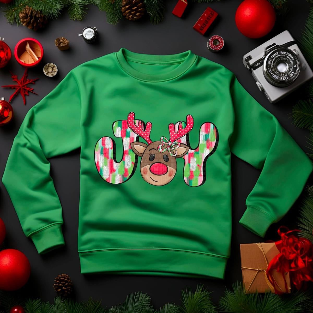 Joy and Noel sweatshirts