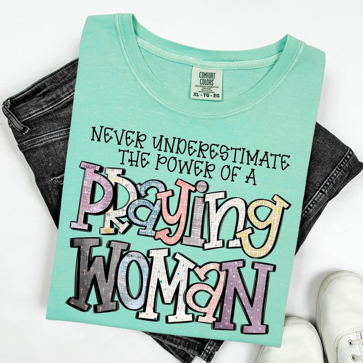 Praying woman t-shirt