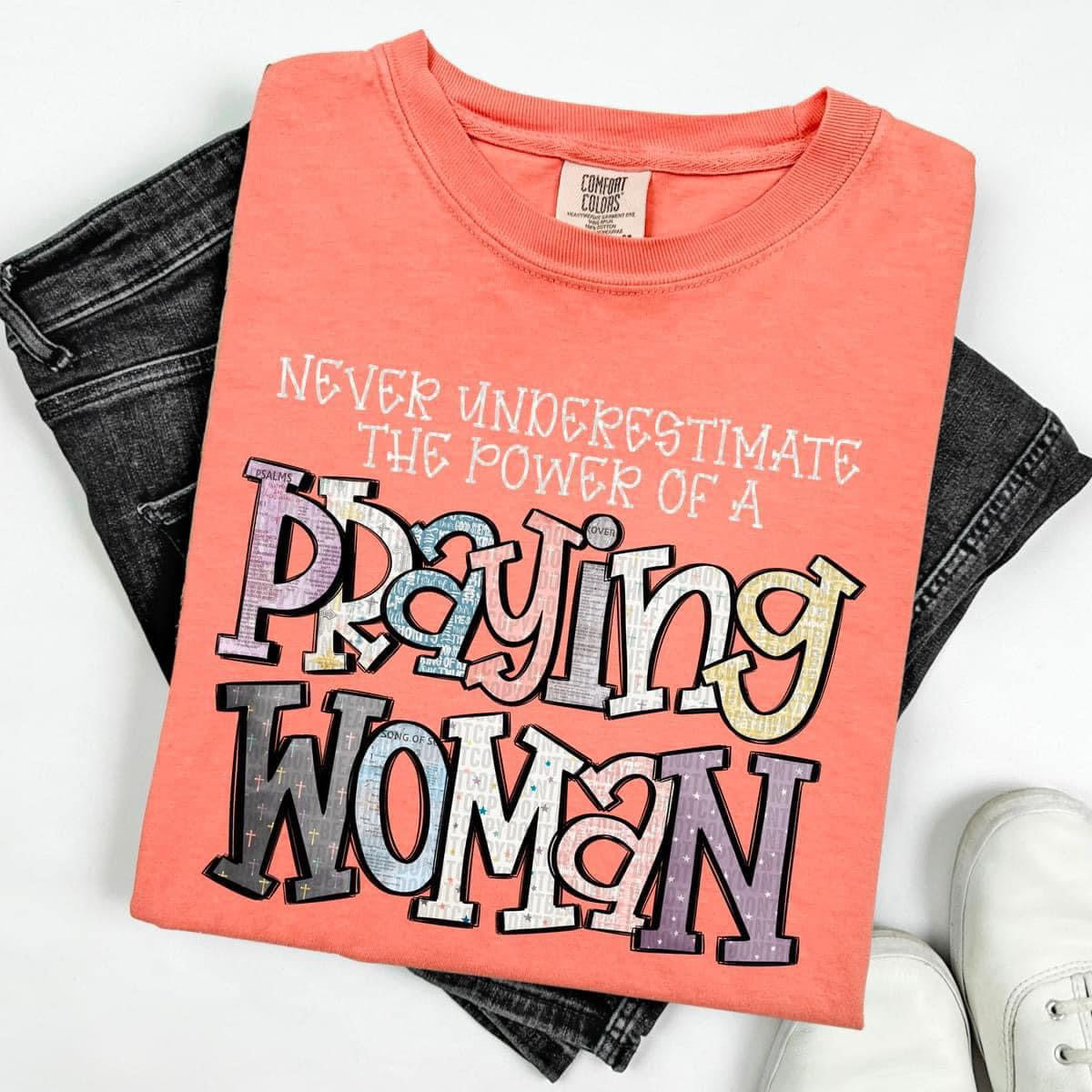 Praying woman t-shirt