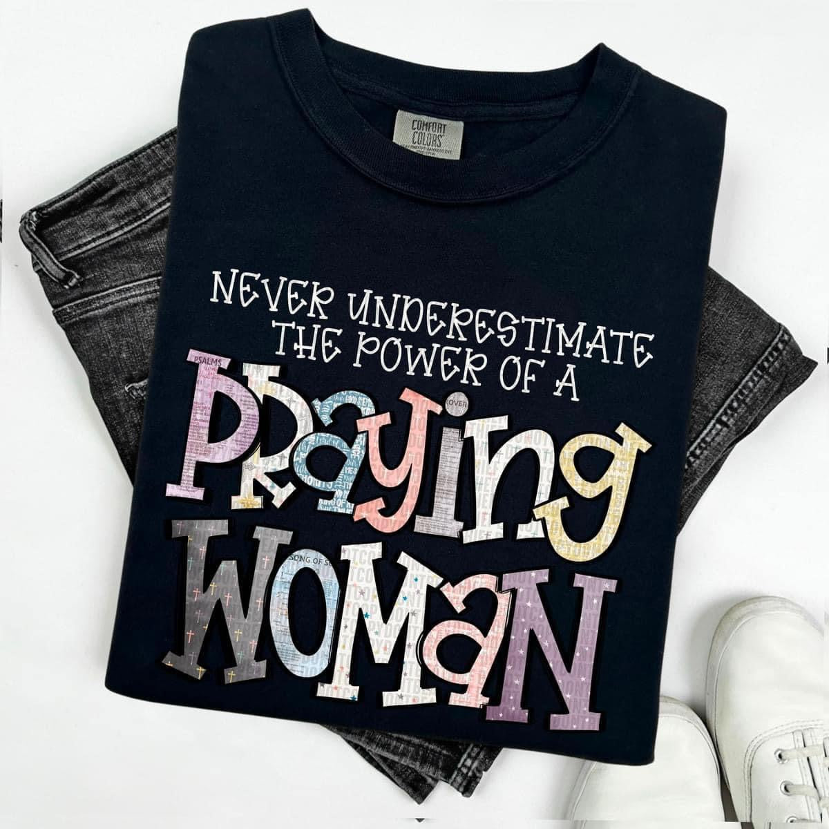 Praying woman t-shirt