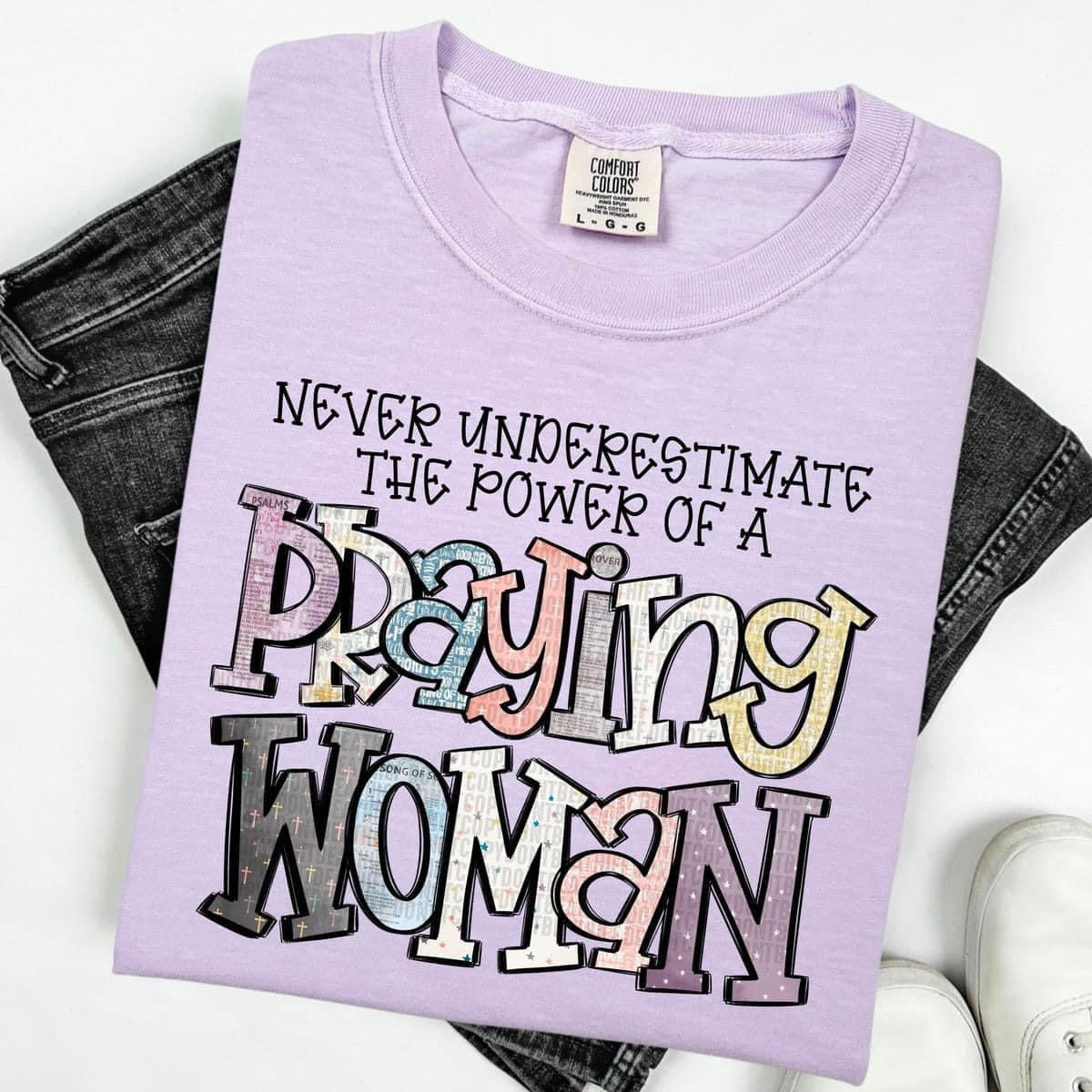 Praying woman t-shirt