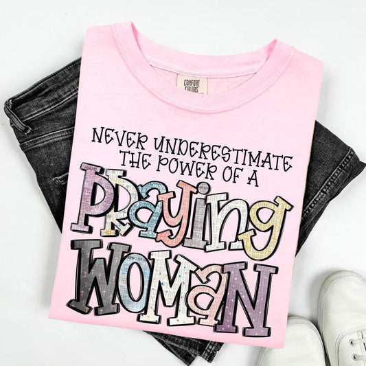 Praying woman t-shirt