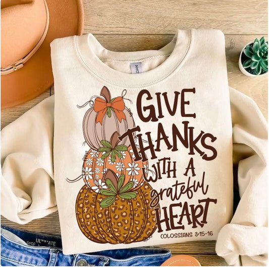 Give thanks sweatshirt