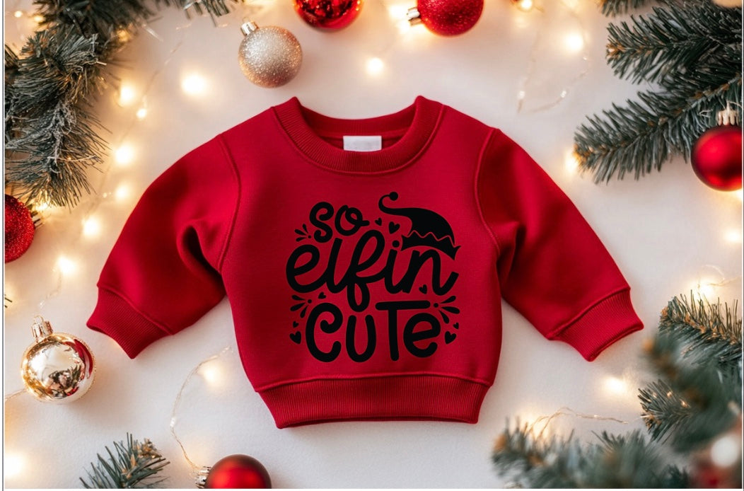 So elfin cute sweatshirt