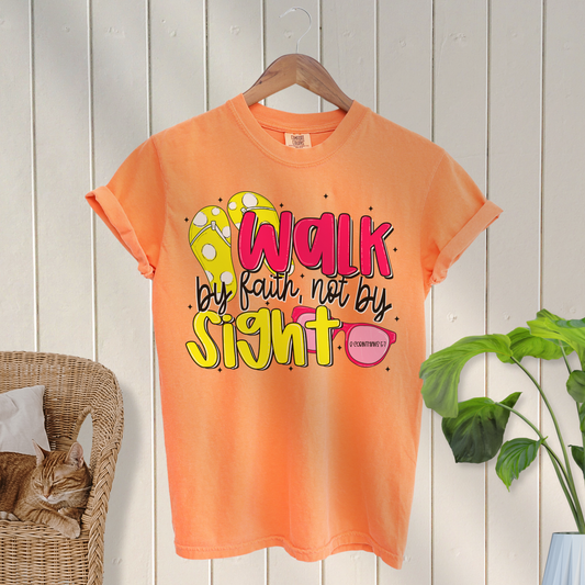 Walk by faith t-shirt